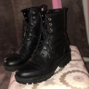 FRENCH BLACK COMBAT BOOTS